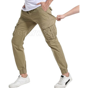 Venta al por mayor de pantalones de correr de carga para los hombres de Diseño de Moda de tela de algodón de ajuste regular - Product Image 3