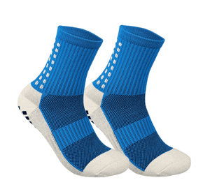 Chaussettes antidérapantes de football à poignée personnalisée de haute qualité Chaussettes de sport antidérapantes en caoutchouc de silicone et de coton pour hommes - Product Image 5