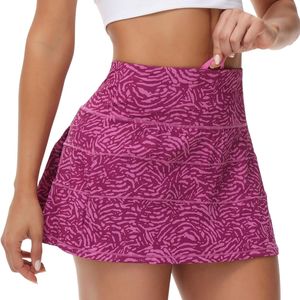 Jupe de sport pour femme en spandex et nylon respirant, durable, de haute qualité, vêtements de sport actifs, design plissé, jupe de tennis - Product Image 3