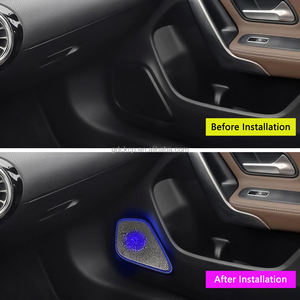 64 Couleurs LED Haut-Parleur Couverture <span class=keywords><strong>De</strong></span> Porte <span class=keywords><strong>De</strong></span> Voiture Audio Décoration Lampe Lumière Ambiante pour <span class=keywords><strong>Mercedes</strong></span> Benz W177 W118 W247 GLB GLA CLA AB <span class=keywords><strong>Classe</strong></span> - Product Image 6