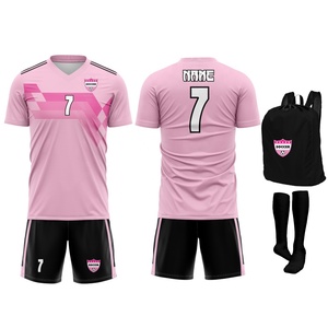 Uniforme de football sur mesure 100% polyester respirant et extensible avec manches courtes et logo avant pour les équipes sportives masculines - Product Image 4