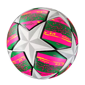 Vente à chaud de ballons de football de haute qualité PU PVC matériel Rexine balles de football cousus à la main meilleure vente Logo personnalisé couleurs personnalisées - Product Image 5