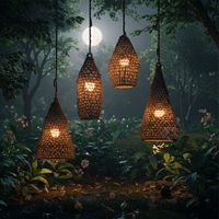 Lampe KENYA en jonc de mer artisanal
