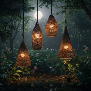 Lámpara de KENYA, Artesanía en Pasto Marino - Product Image 4