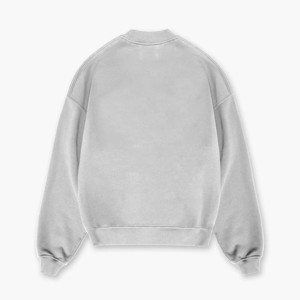 2023 vêtements de sport pour hommes brodé Logo Club gris anthracite pull sweats à col rond - Product Image 2
