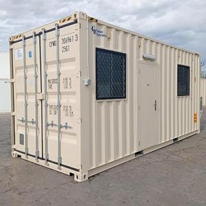 Unidad modular prefabricada de cabina contenedor de dos ventanas - Product Image 3