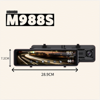 Caméra de tableau de bord intelligente Taiwan Full Touch IPS 1080P avec enregistreur vidéo, WiFi 5V, double objectif, vision nocturne, étanche, enregistrement en boucle, WDR
