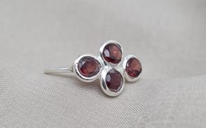 Natural Garnet 925 Sterling <b>Silver</b> <b>Ring</b> Handmade Red Gemstone Jewelry Modern Boho <b>Silver</b> <b>Ring</b> <b>for</b> Women and <b>Men</b> - Product Image 2