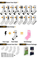 Calcetines divertidos Gen Z con refranes inferiores Estilo de jerga de Internet Algodón suave Logotipo personalizado Regalo para niños adolescentes o hombres
