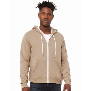 Nouvelle arrivée Bella Canvas, sweat à capuche unisexe à fermeture éclair en polycoton molletonné, coupe ample, manches longues, pour l'hiver - Product Image 4