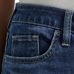 กางเกงยีนส์ขายาวสำหรับผู้หญิงสีพื้นใส่สบายดีไซน์ใหม่ออกแบบได้ตามต้องการ - Product Image 3