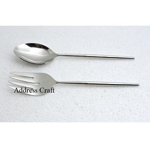 Newly Designed Silver <b>Salad</b> Server Set Mirror Polished Stainless Steel <b>Salad</b> <b>Tools</b> Manual Hand Opeorated Spoon Fork <b>Salad</b> Set - Product Image 4
