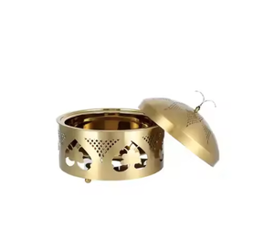 Ollas Metálicas Hechas a Mano de Diseño Lujoso con Tapa para Restaurantes, Hoteles y Eventos, Ollas Decorativas con MOQ Bajo - Product Image 6