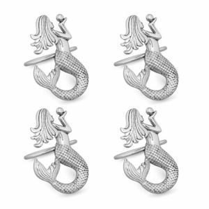 Meilleure vente Design décoratif fait à la main en laiton fleur d'or métal moderne porte-anneau de serviette pour décoration de table de mariage - Product Image 2