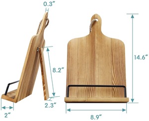 Premium Wooden <b>Cookbook</b> Stand and Recipe Holder for Elegant Kitchen Decor and Practical Use From Indian Supplier - Product Image 2