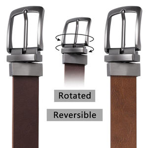 Ceinture en cuir classique pour homme, ceinture de taille réglable élégante, tenue décontractée ou formelle, veste durable pour homme - Product Image 2