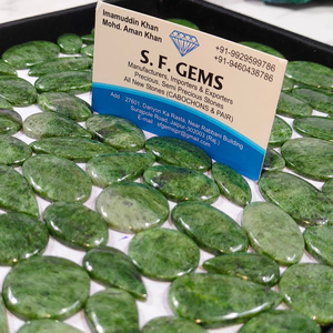 Nueva Llegada 2023, Cabujón de Fuchsite Brasileño, Gema Suelta Verde Semipreciosa de Alta Calidad de 20-55 mm para Joyería - Product Image 5