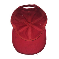 Casquettes de baseball unisexes personnalisées en polyester/coton, 6 panneaux, style vintage usé, style streetwear, ajustables