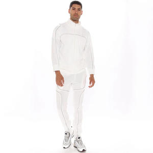 Conjunto Deportivo de Dos Piezas con Capucha y Estampado Ecológico de Moda Urbana de Lujo, Chaqueta con Cierre y Pantalones Deportivos con Toque Atlético - Product Image 4