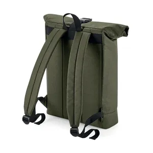Sustainable <b>Roll</b>-Top <b>Backpack</b> Recycled Promotional Item - Product Image 2