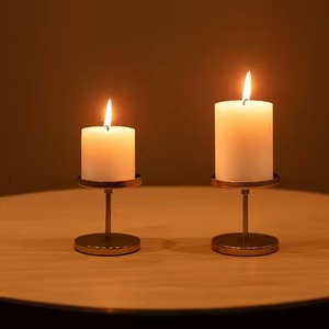 Nouveau Design Pilier Style Argent Fini À La Main Écologique Durable En Métal Bougeoir De Noël Meilleure Qualité - Product Image 4