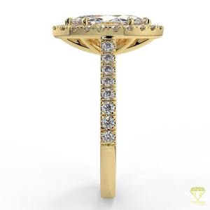 Diseñador Marquise Lab Grown Diamond Ring Joyería fina para compromiso Ropa nupcial - Product Image 4