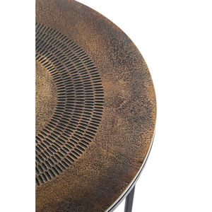 Juego de 3 Mesas Auxiliares Minimalistas para Sala de Estar, Juego de Mesas de Centro, Mesas Decorativas de Metal Dorado Antiguo - Product Image 3