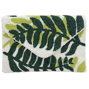 Sac à main élégant et tendance, fait main, avec broderie de feuilles en perles, design nouveau, dernier cri, chic, luxueux, pour femmes - Product Image 5