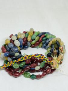 สร้อยหินหลายชิ้นสีแดงยาว6.4มม. ถึง9.7มม. 20นิ้วยาว5เส้น738.20 CTS - Product Image 5