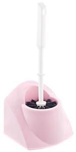 Juego de escobilla de baño cuadrada con soporte para limpieza de baño Cepillo de cerdas duradero Diseño compacto para un fácil almacenamiento Elegante y moderno - Product Image 4