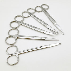กรรไกรเมโยสแตนเลสแบบตรงและโค้งเครื่องมือผ่าตัดวัสดุทางการแพทย์ทำจากโลหะ - Product Image 5