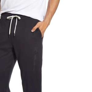 Pantalones de chándal con logotipo bordado personalizado para hombre, pantalones de pierna recta holgados con cordón, pantalones para correr de lana de algodón - Product Image 5