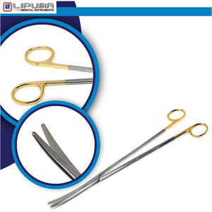 Superventas Curva 12 Carburo de tungsteno T/C Metzenbaum Tijeras curvas Instrumento quirúrgico manual con estándar de seguridad MOL - Product Image 6