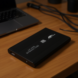 กล่องใส่ฮาร์ดไดรฟ์ RED4POWER R4-G005B สำหรับฮาร์ดไดรฟ์ SATA ขนาด 2.5 นิ้ว พร้อมสาย USB 2.0 สีดำ และอุปกรณ์เสริม - Product Image 3