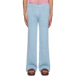 Logo personnalisé OEM Pantalon de jogging taille haute pour hommes avec poche plaquée Pantalon de survêtement évasé en mohair empilé Nouvelle tendance - Product Image 6