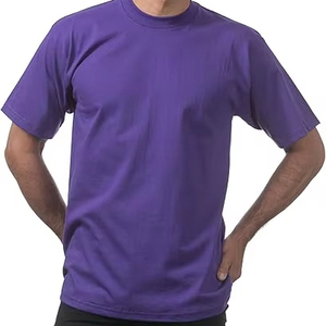 Camiseta de Manga Corta con Cuello Redondo de Alta Calidad para Hombre, Camiseta de Algodón 100% Personalizable al por Mayor, Ajuste Holgado Estampado - Product Image 4