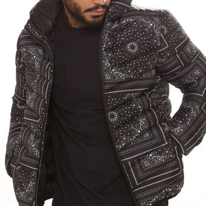 Chaqueta acolchada de sublimación de alta calidad al por mayor de nuevo diseño/chaqueta acolchada de hombre de etiqueta privada de nuevo estilo de moda - Product Image 6