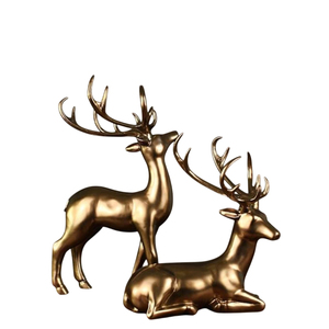 Exclusive Quality Metal Sculpture Elegance <b>Decorative</b> Silver Reindeer Statue Perfect For <b>Home</b> Office Table <b>Decorative</b> And <b>Gift</b> - Product Image 3