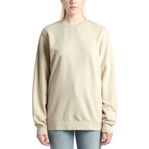 Sudadera con capucha de gran tamaño a la moda con logotipo personalizado para mujer, sudadera holgada 100% algodón para invierno - Product Image 1