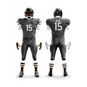 Customized Sublimation American <b>Football</b> Uniforms in High Quality Stretchy Quick Dry Breathable New Style Unisex Wear Set - Product Image 4