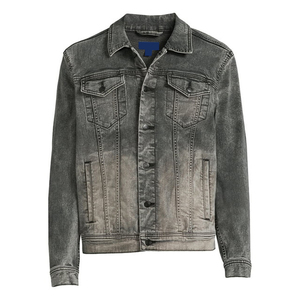 Veste en jean décontractée pour homme de haute qualité, respirante, à séchage rapide, écologique, 100% coton, vêtement d'hiver, personnalisable, lavage à la pierre sur le côté - Product Image 1