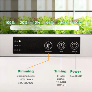 <span class=keywords><strong>Jardin</strong></span> <span class=keywords><strong>d</strong></span>'<span class=keywords><strong>intérieur</strong></span> intelligent J&C à l'aspect bois naturel avec lumière LED réglable pour les herbes aromatiques et les légumes à feuilles vertes de la cuisine - Product Image 6