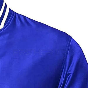 Veste Letterman en Satin de Super Qualité Personnalisée pour Hommes au Design Unique Taille Adulte Style High Street pour l'Hiver - Product Image 3