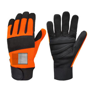 Motosierra de trabajo de cuero dividido de vaca de alta calidad, guantes grandes, guantes de motosierra para construcción de jardinería - Product Image 1