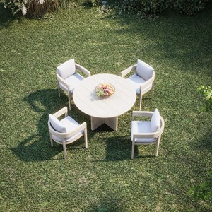 Ensemble de jardin contemporain en bois massif Lux - Résistant aux intempéries - Product Image 4