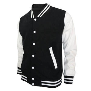 High Quality Custom Embroidery <b>Patches</b> OEM Rib Logo Printed Puff Design Men's Varsity <b>Jackets</b> Baseball Letterman Style - Product Image 2