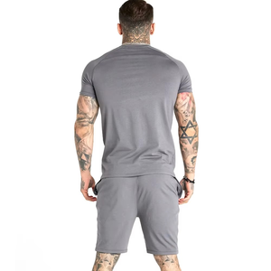 Conjunto de Dos Piezas Personalizado de Fábrica, 100% Algodón, Transpirable, Camiseta Estampada, Conjuntos para Hombre, Traje Deportivo para Correr, Chándales para Verano - Product Image 5