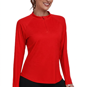 Camiseta de Manga Larga para Mujer, Protección UV, Color Negro, para Natación - Product Image 6