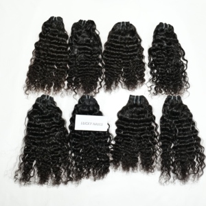 Paquetes de cabello humano virgen crudo cutícula natural alineada 100% extensiones de cabello humano de templo indio - Product Image 4