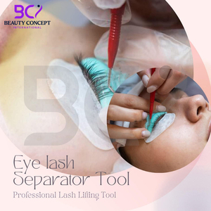 Outils de rehaussement de cils en acier inoxydable antidérapant de bonne qualité, couleur rouge, avec peigne, service OEM, au meilleur prix, pour soins personnels - Product Image 2